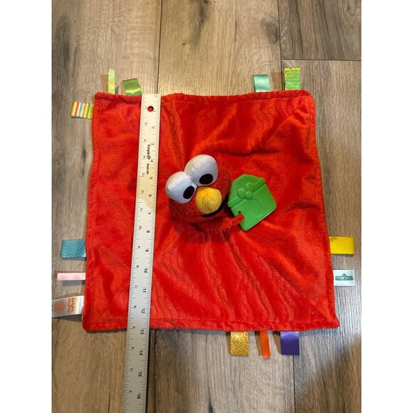 Sesame Street & Bright Starts Elmo Baby Lovey Blanket With Teether - Picture 6 of 8